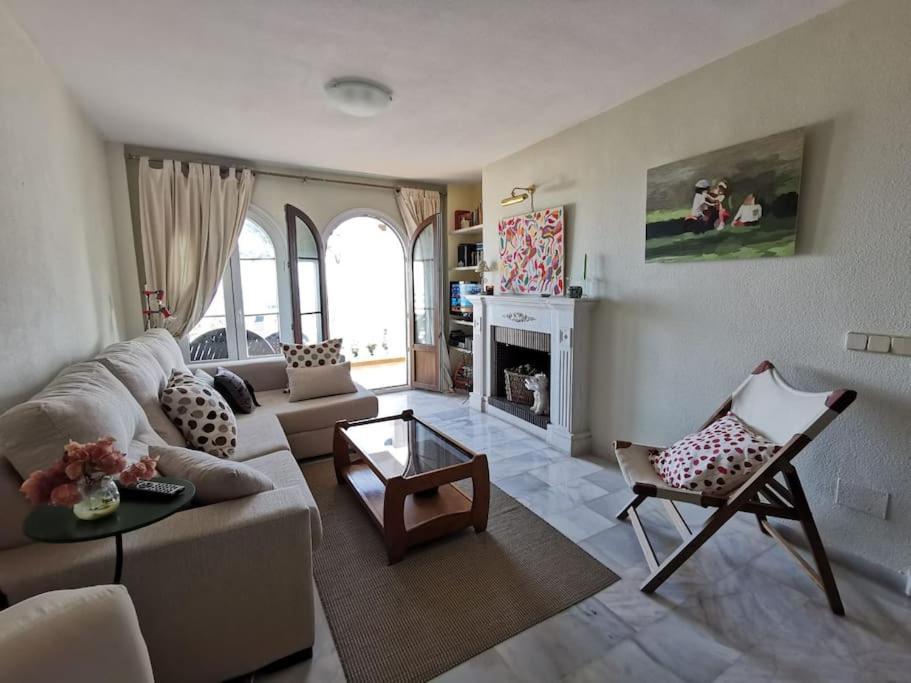 2Br+1Bthr Precioso Apartamento Con Vistas Al Mar Mijas Exteriör bild