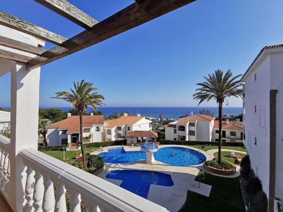 2Br+1Bthr Precioso Apartamento Con Vistas Al Mar Mijas Exteriör bild