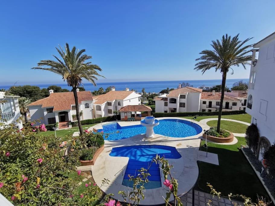 2Br+1Bthr Precioso Apartamento Con Vistas Al Mar Mijas Exteriör bild